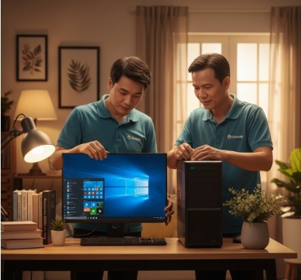 Tận hưởng dịch vụ cài Win 10 tại nhà chuyên nghiệp, uy tín
